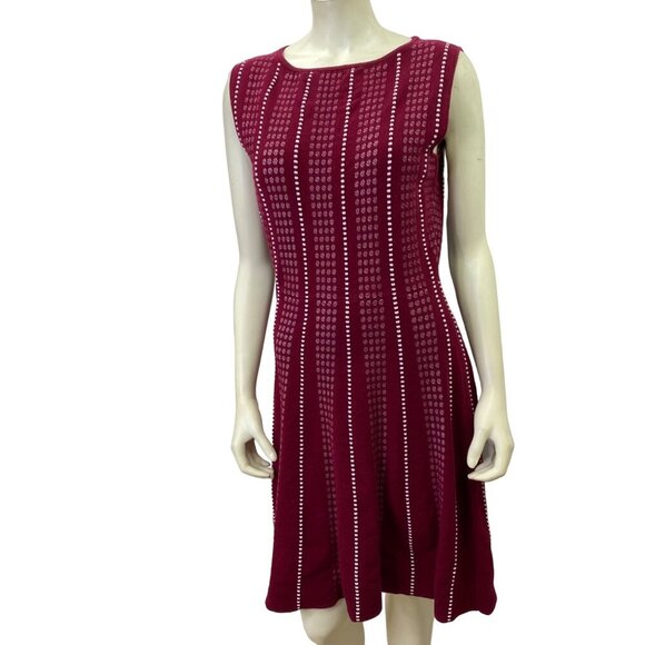 BCBG MAXAZRIA VICTORIA SLEEVESLESS SWEATER DRESS L - Picture 2 of 7